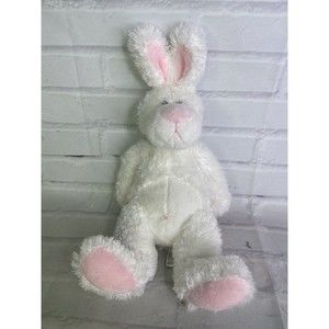 Steven Smith Bunny Rabbit White Pink Easter Plush Stuffed Animal Toy